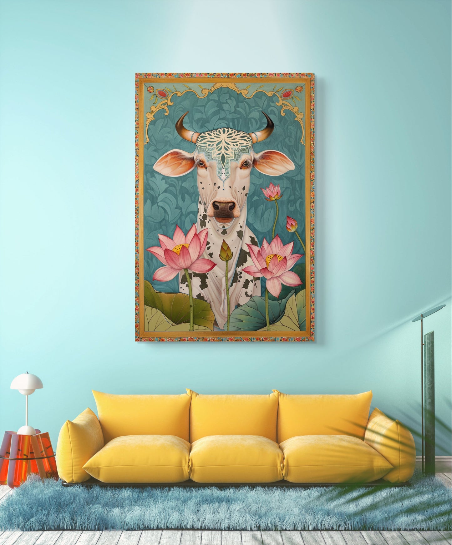 Serene Cow 003 Canvas Painting