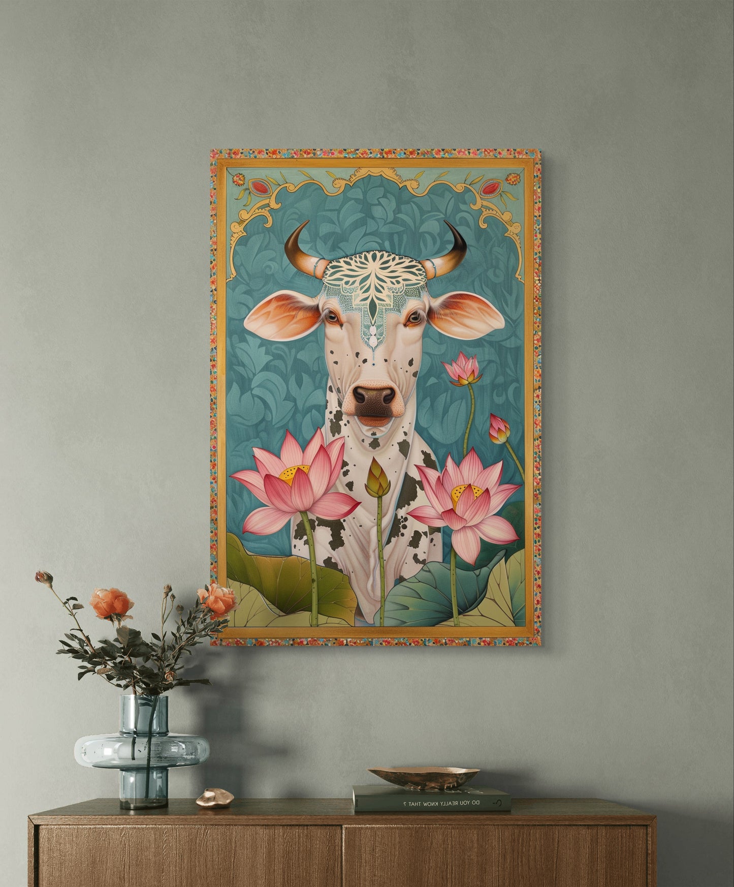 Serene Cow 003 Canvas Painting