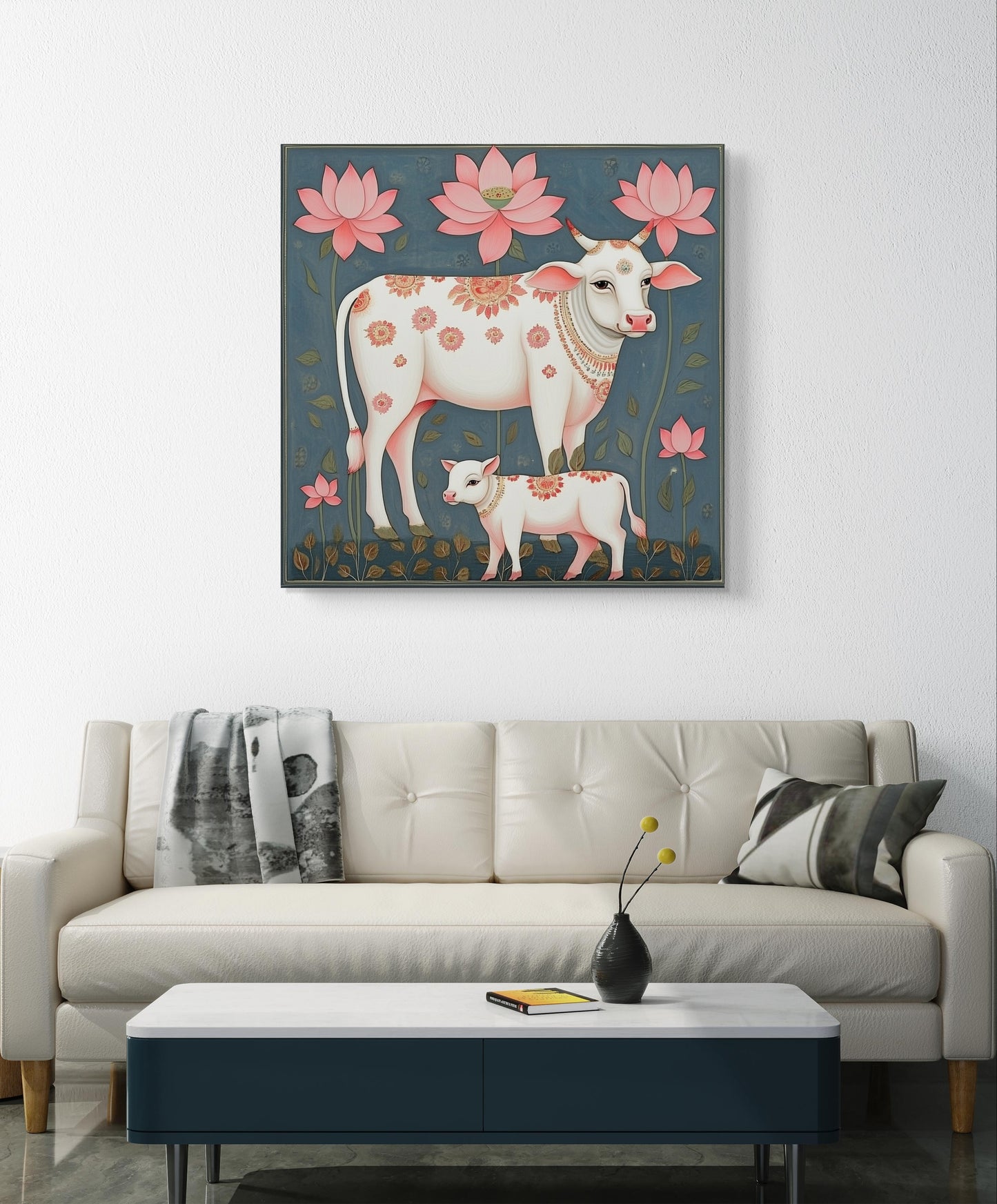 Serene Cow 004 Canvas Painting