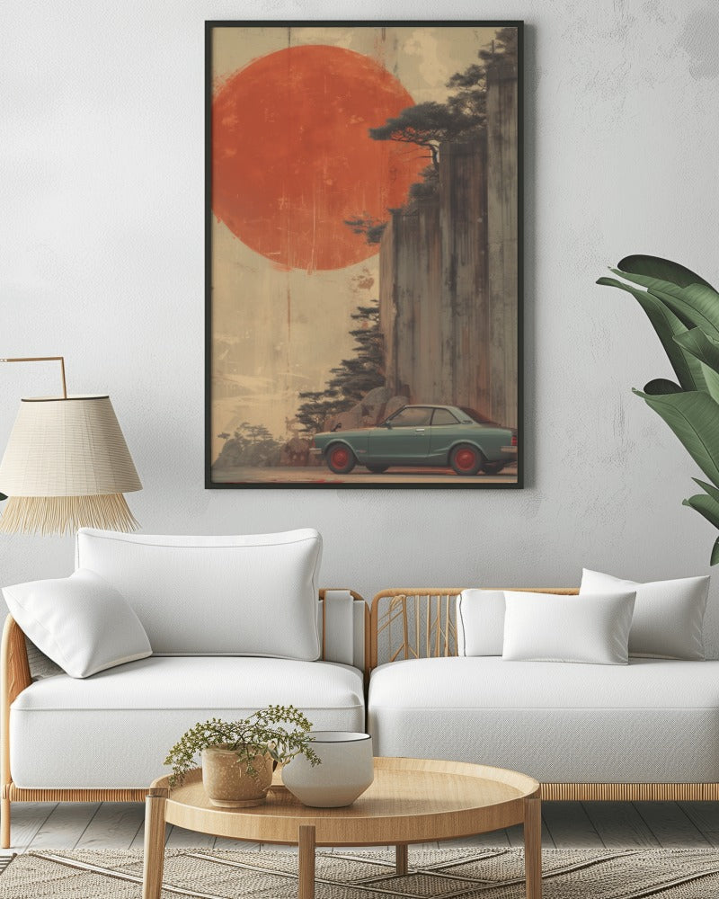 Sunset Drive Canvas Painting