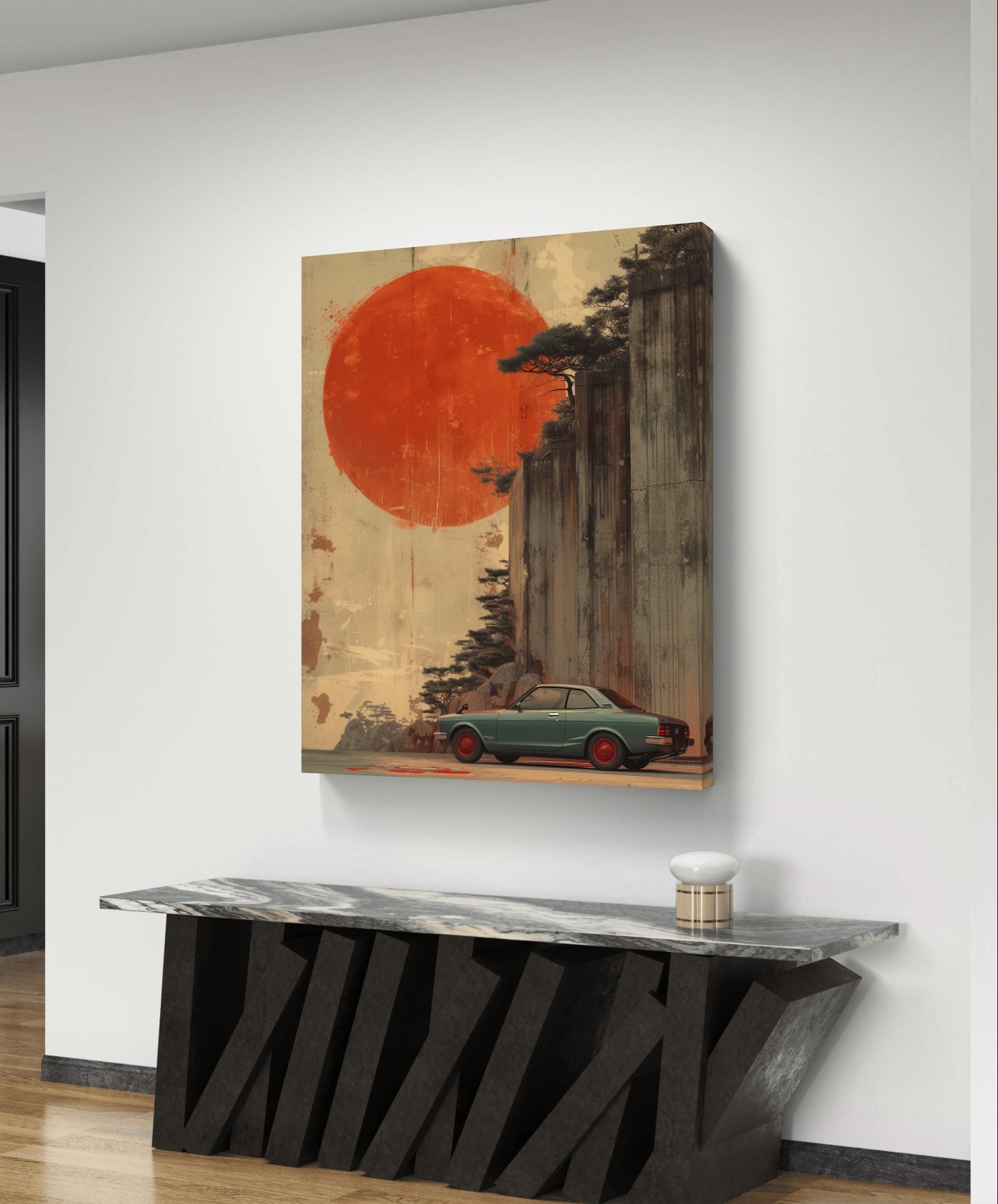 Sunset Drive Canvas Painting