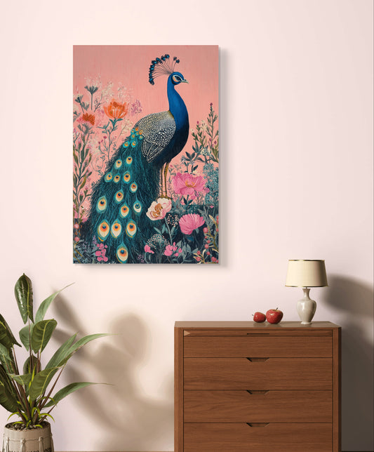 Majestic Peacock 004 Canvas Painting