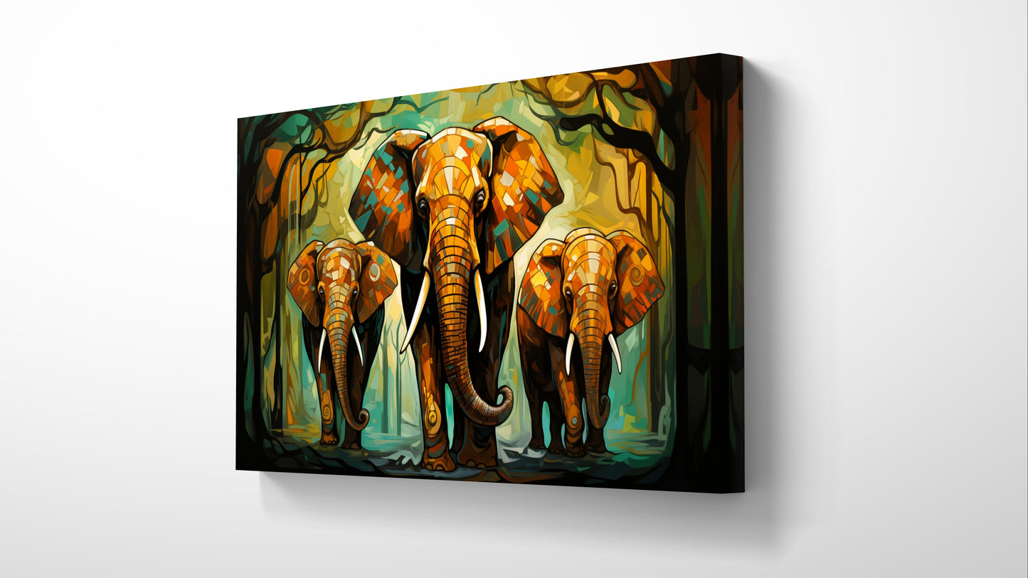 Mystic Elephant 007 Canvas Painting