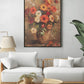 A colourful Floral Canvas painting looking extremely vibrant and joyous. Perfect for home , living room, office decor. Adds a touch of charm with its florakl vibe making it a perfect Canvas Painting and Walll art