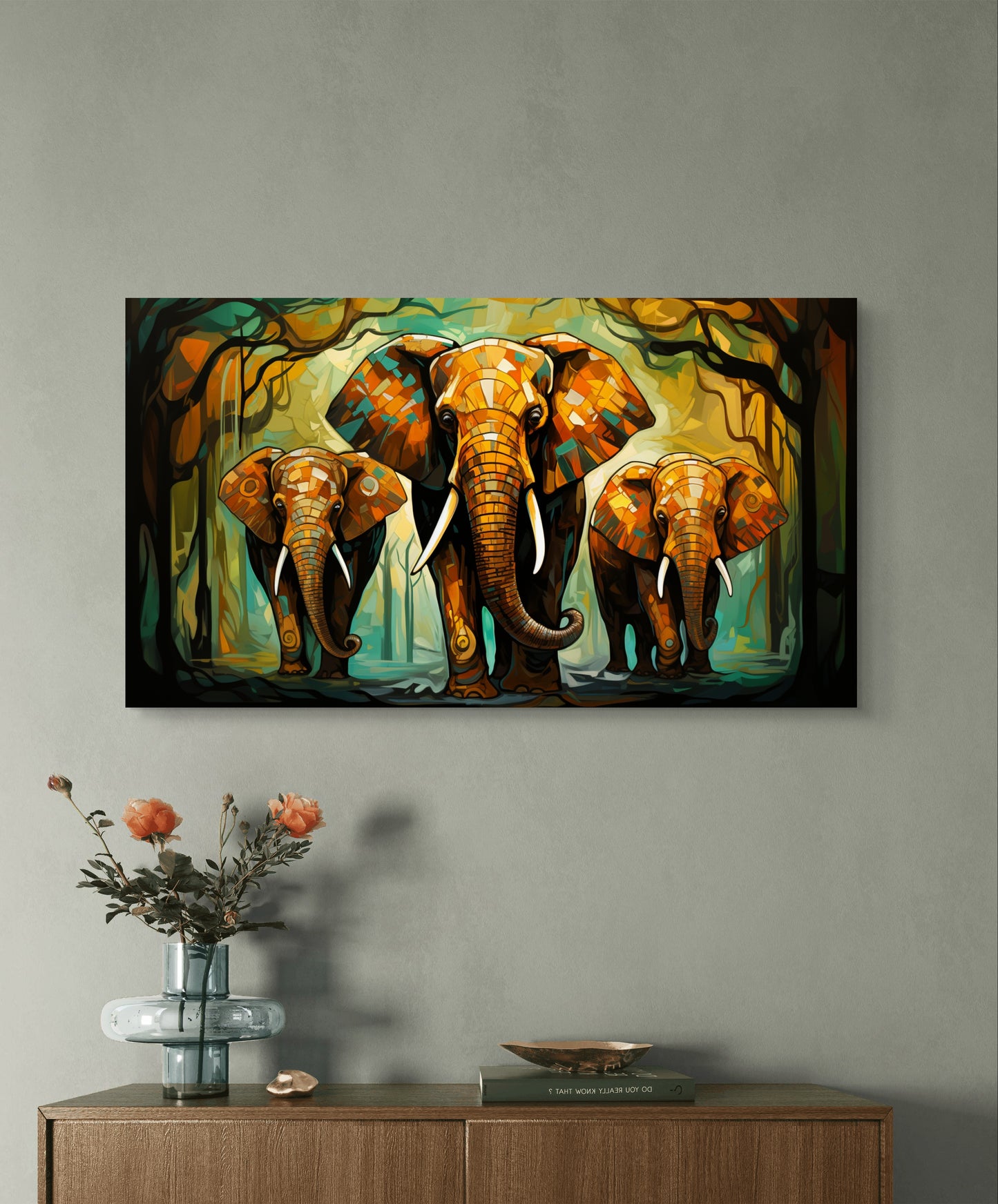 Mystic Elephant 007 Canvas Painting