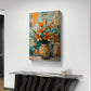 anvas painting of autumn lilies with rich, warm hues reflecting the beauty of fall, perfect for enhancing living spaces with seasonal home decor.