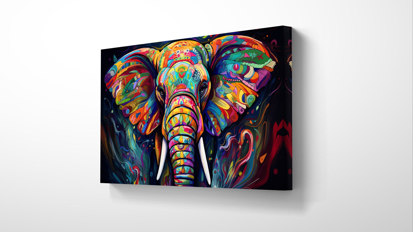 Mystic Elephant 004 Canvas Painting