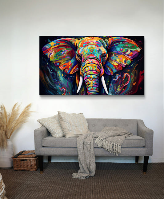 Mystic Elephant 004 Canvas Painting