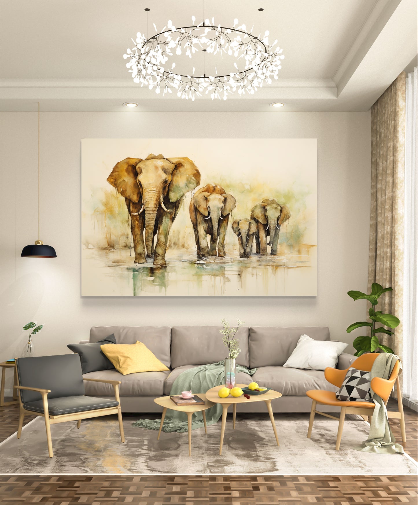 Mystic Elephant 003 Canvas Painting