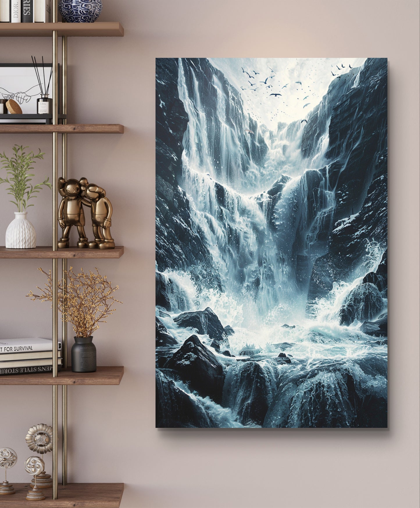 Pure Waterfall Canvas Painting