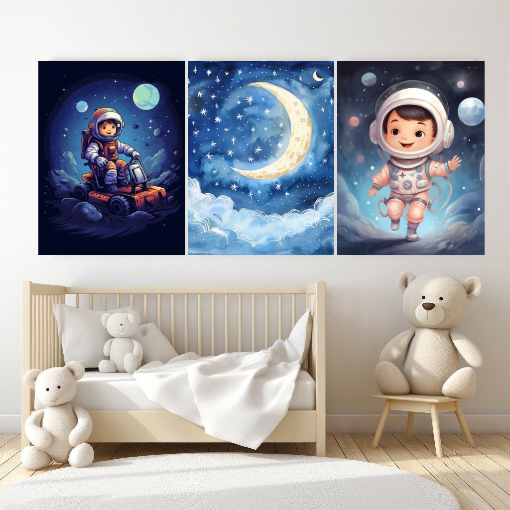 Cosmic Explorer Canvas Painting