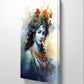 "Divine Krishna 003 canvas painting featuring a serene and graceful depiction of Lord Krishna. Enhance your space with this spiritual masterpiece—shop now to bring this divine artwork into your home."