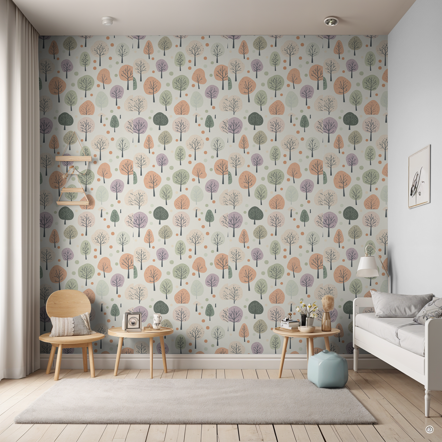 Dotty Pasel Meadow Wallpaper