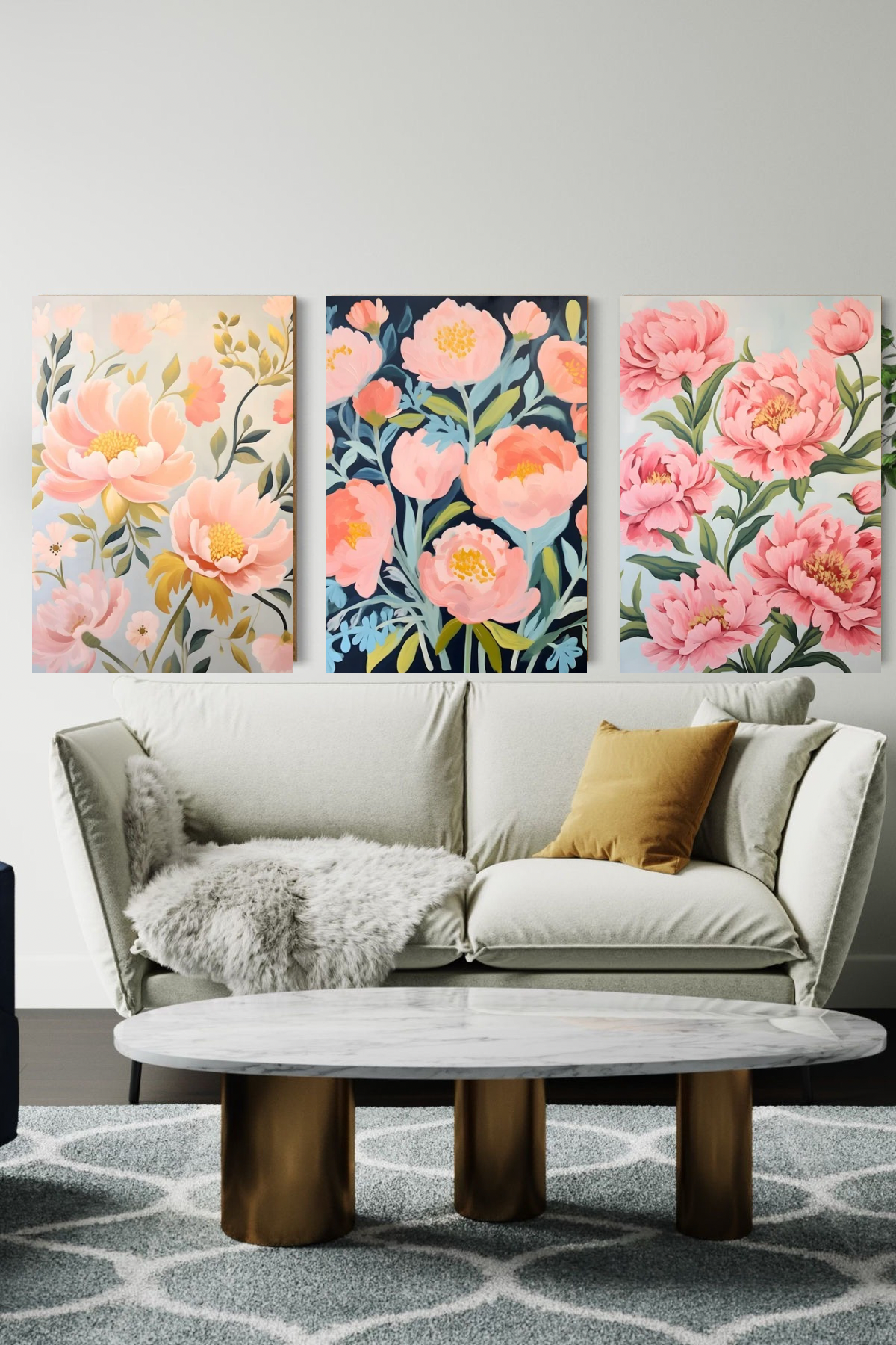 Floral Serenade Canvas Painting