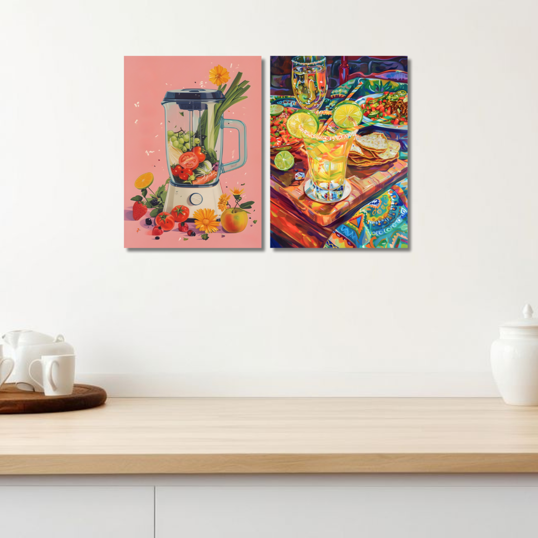 Fruit and Feast Canvas Painting – Genie Art