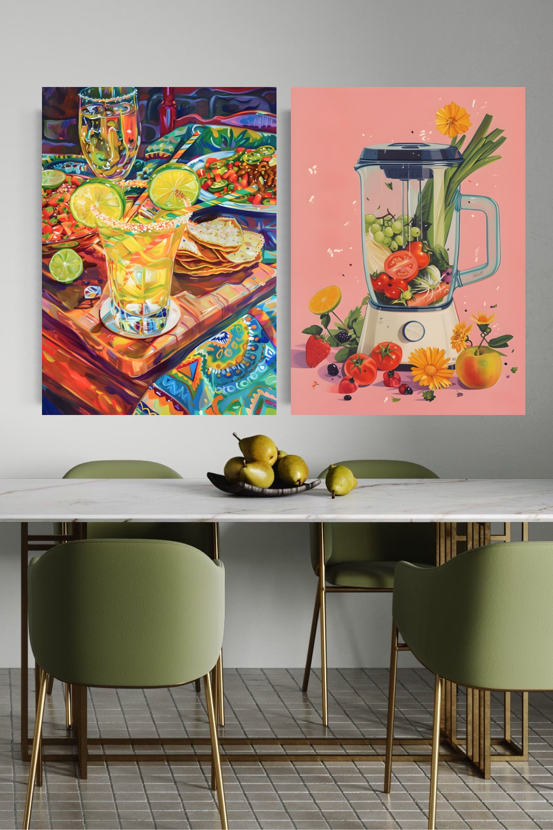 Fruit and Feast Canvas Painting