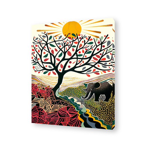 Gond Heritage 003 Canvas Painting
