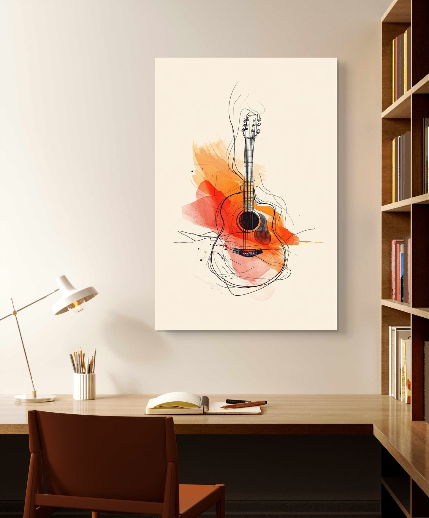 Guitar Melody 001 Canvas Painting