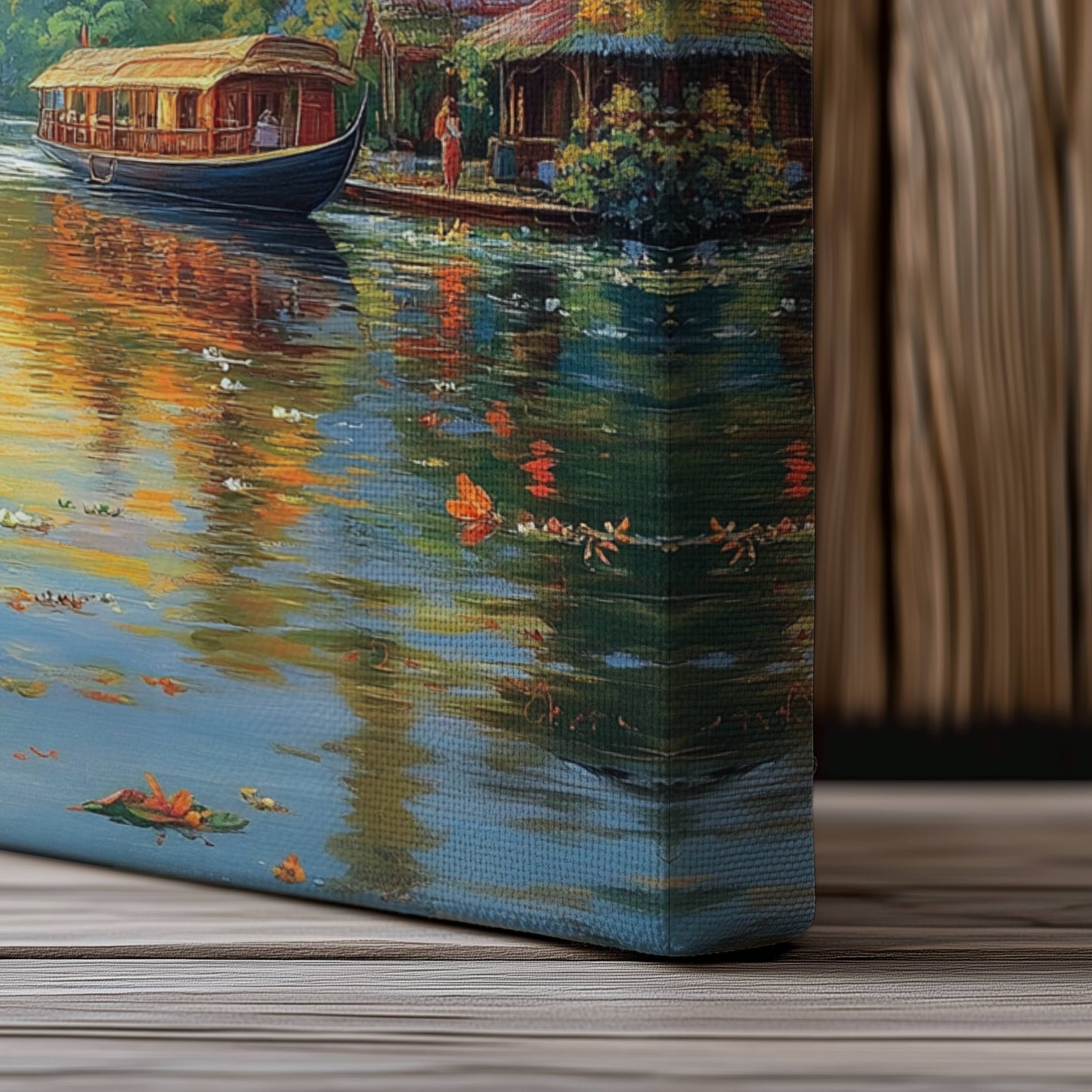 Kerala's Backwater Canvas Painting