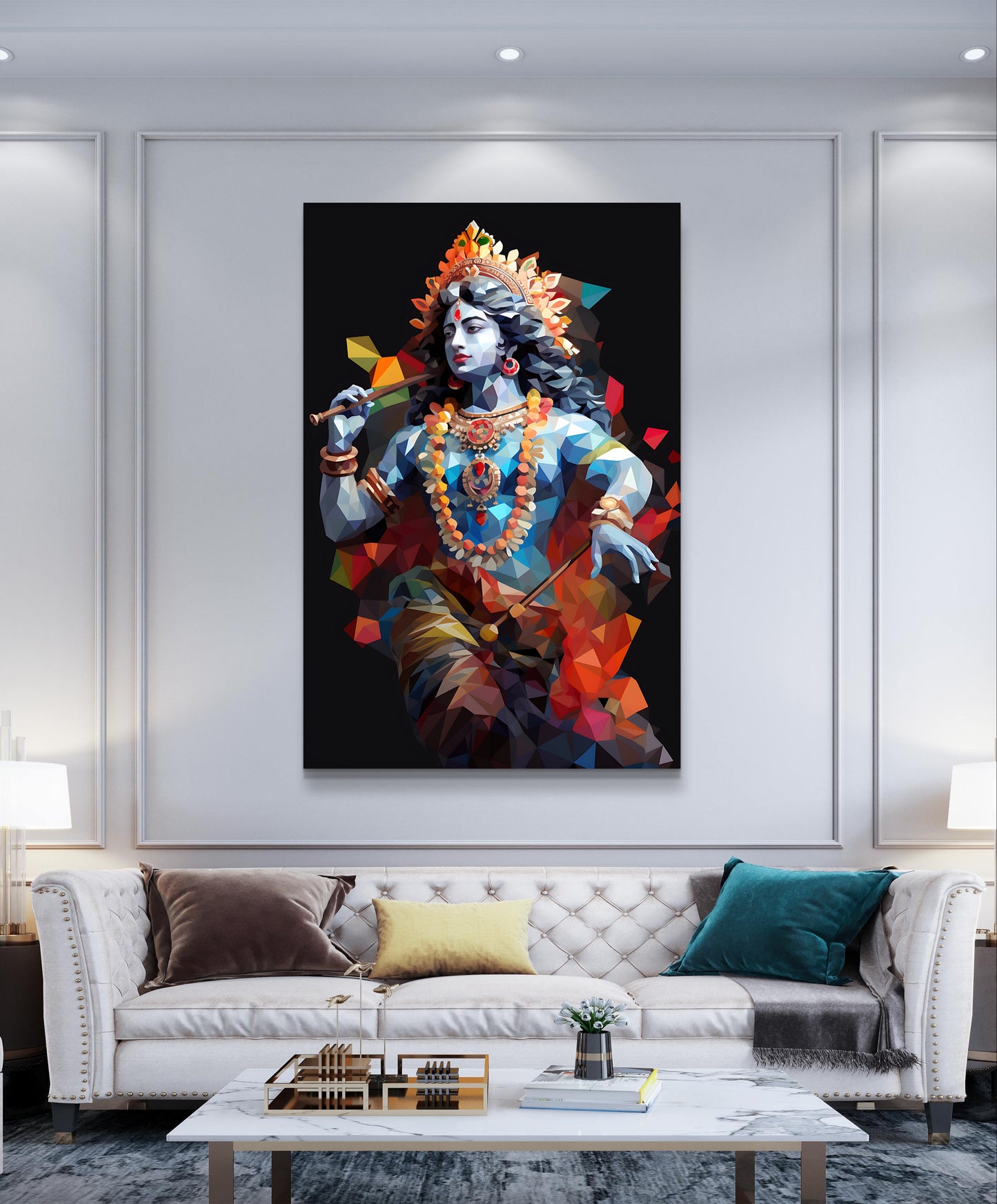 Krishna Dance Canvas Painting