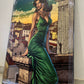 Fashion Green Lady Canvas Painting