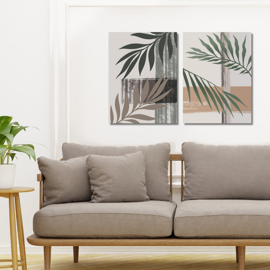 Leafy Serenade Canvas Painting