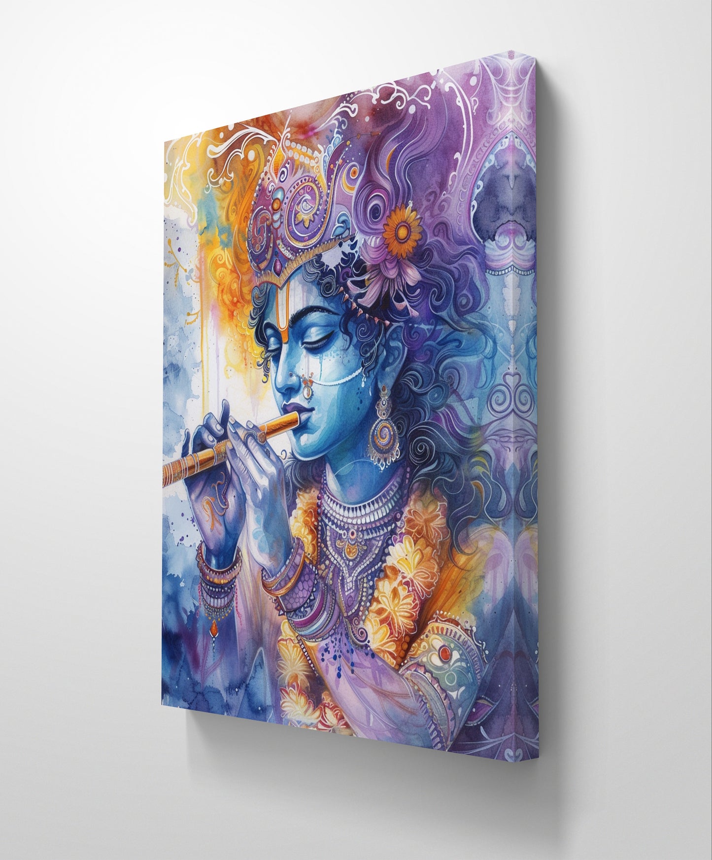 Lord Krishna 001  Canvas Painting