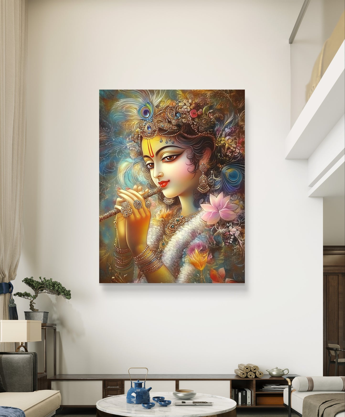 Lord Krishna 003 Canvas Painting