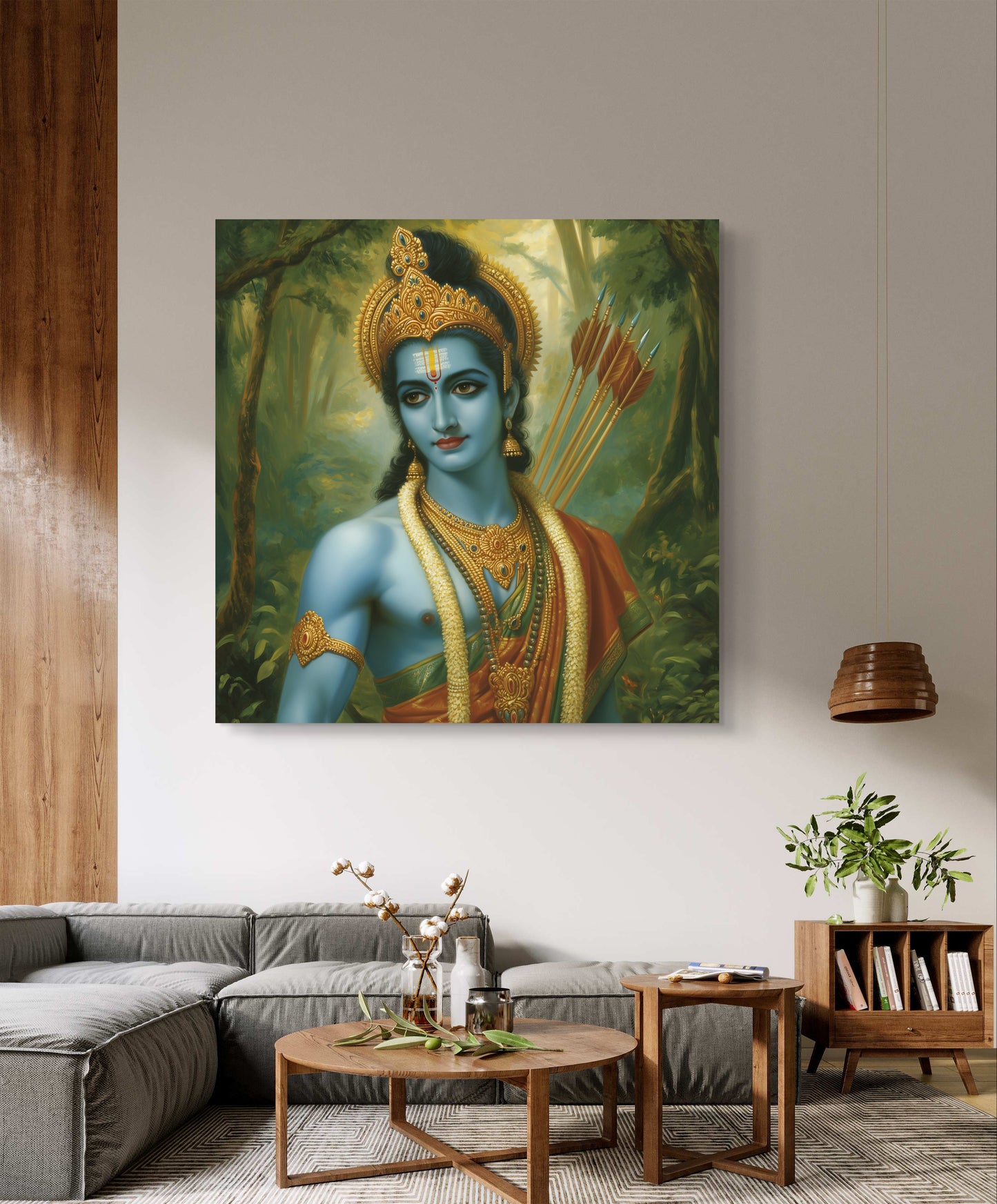 Lord Krishna 007 Canvas Painting