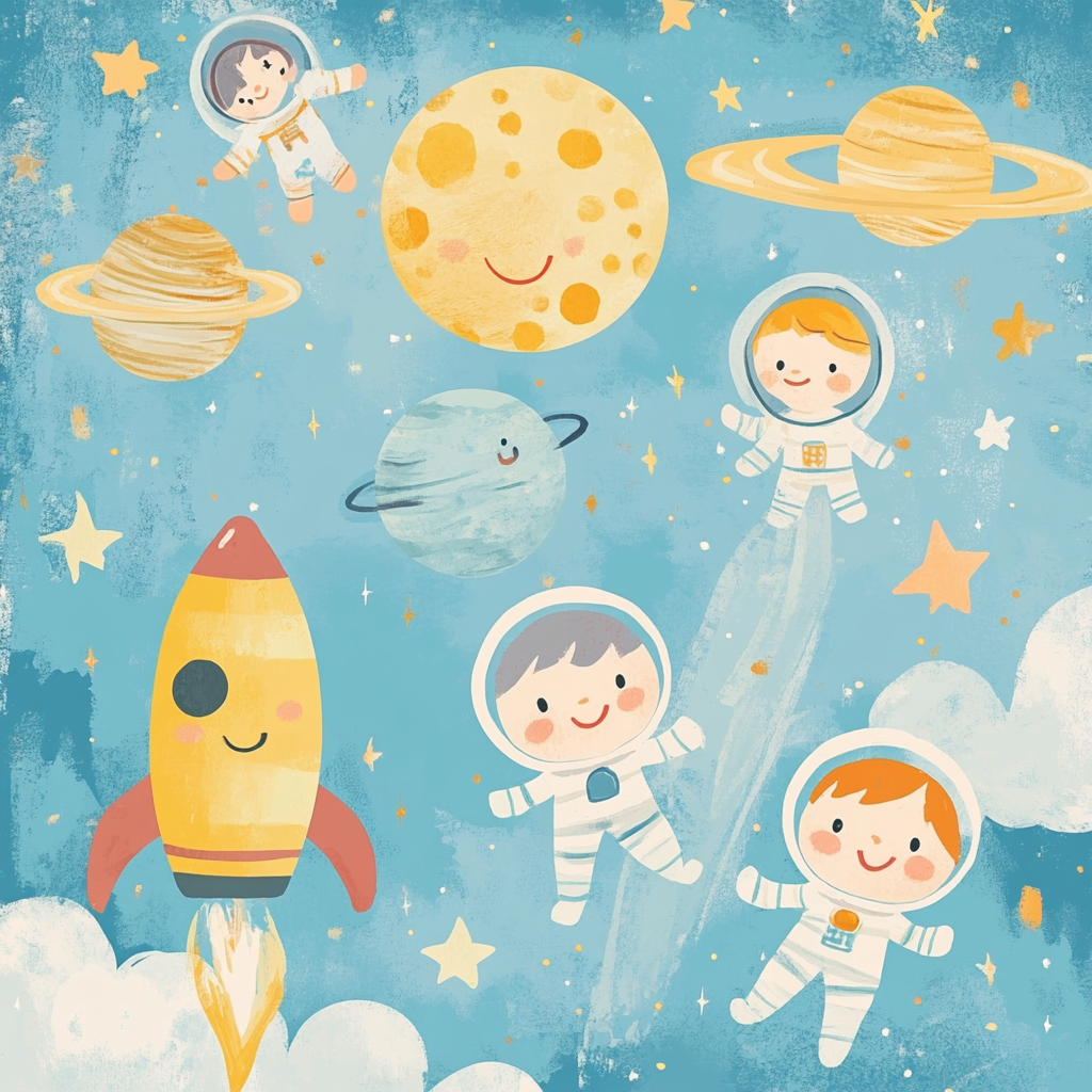 Magical Space Adventure Wallpaper