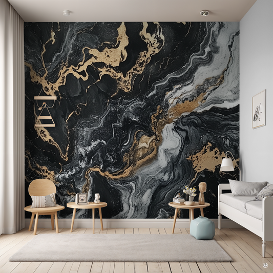 Metallic Infusion Marble Wallpaper