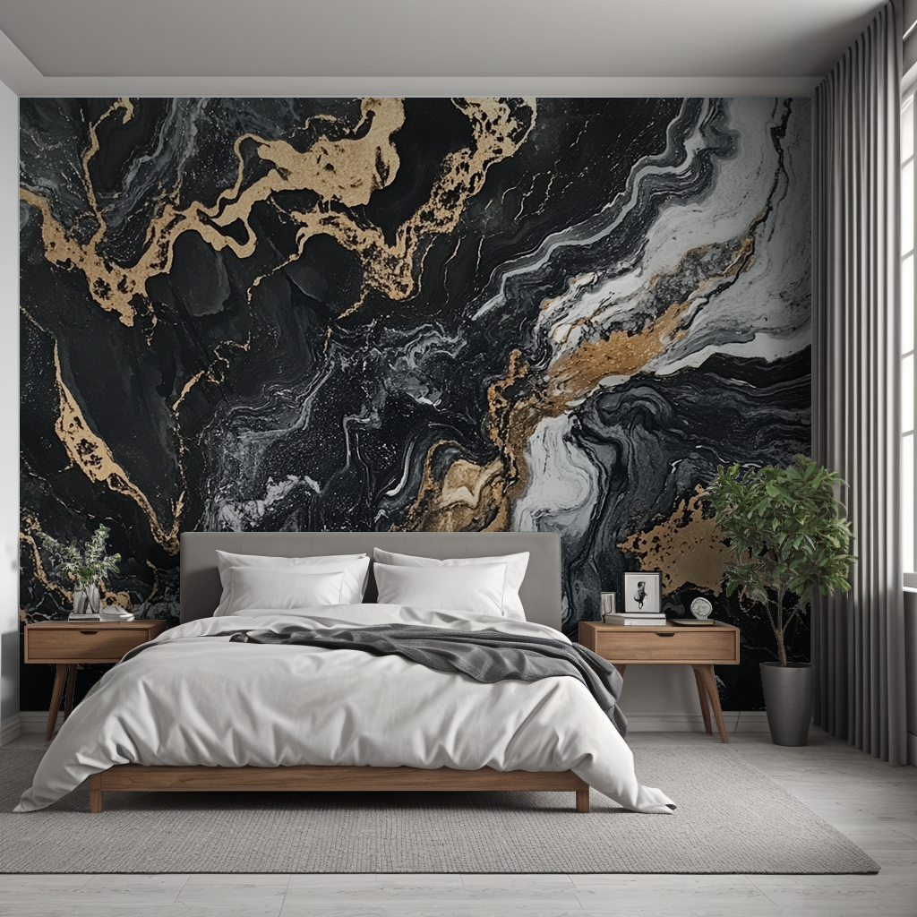 Metallic Infusion Marble Wallpaper