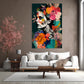 Abstract Multimedia Woman Canvas Painting