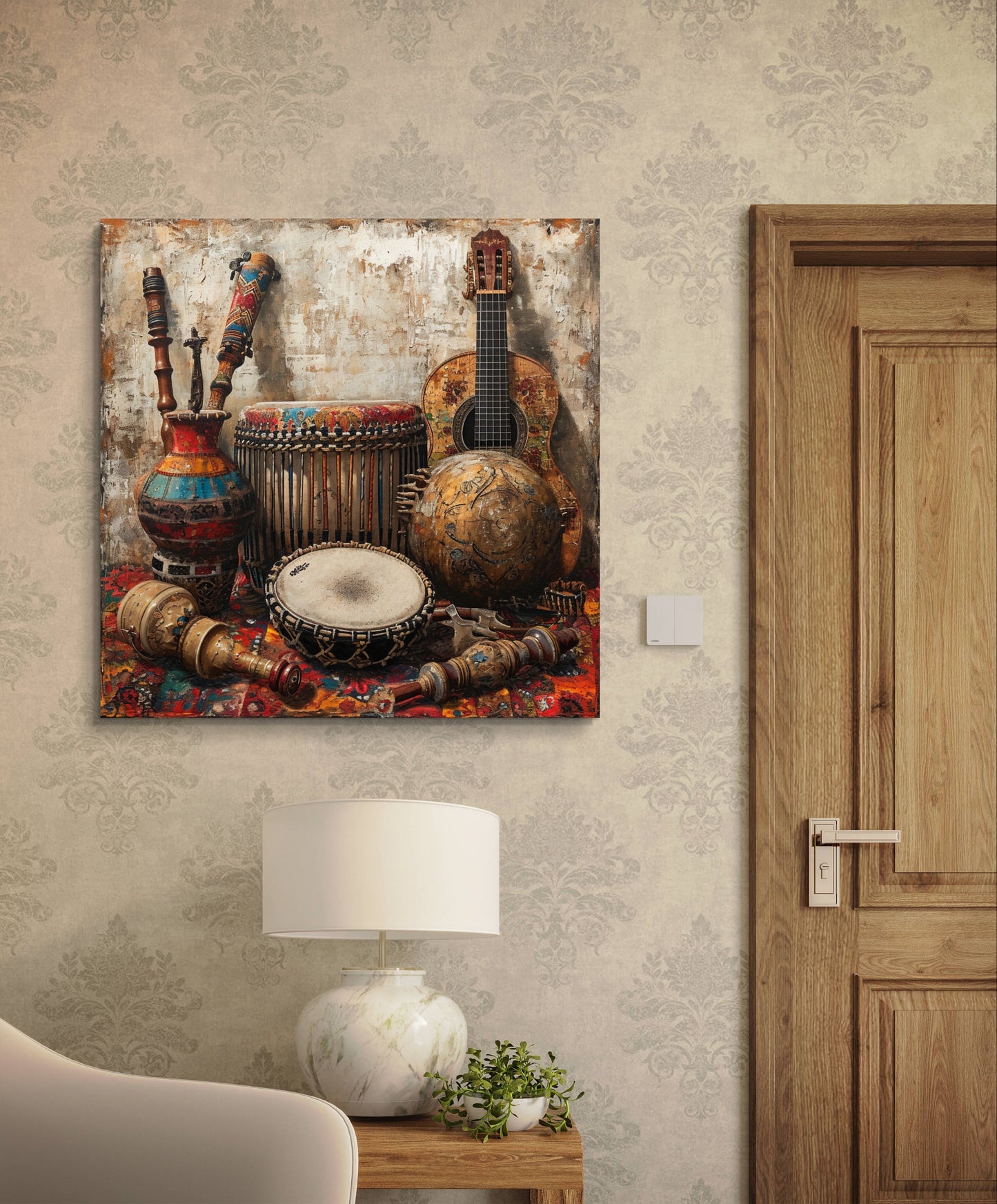 Musical Set Canvas Painting