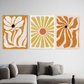 Orange Burst Canvas Painting