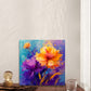 Purple Florals Canvas Frames