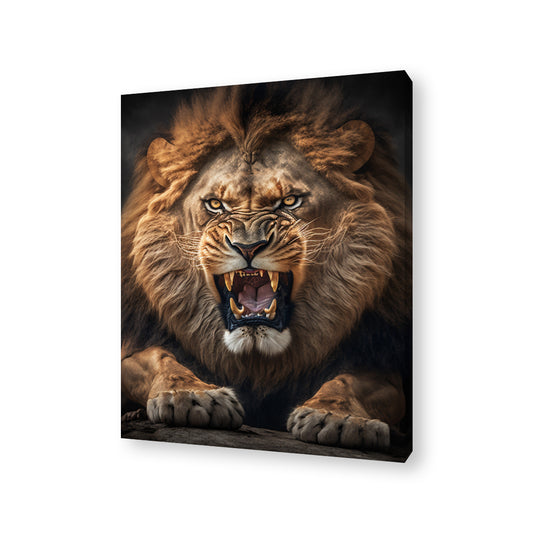Roaring Lion Canvas Painting