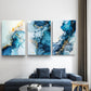 Sapphire Stream  Canvas Painting