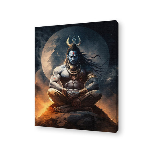 Shiva Universe Framed Canvas