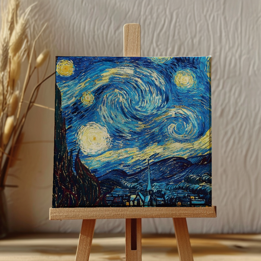 Starry Night Mini Canvas Painting