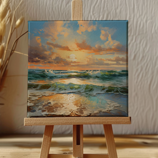 Sunset Love Mini Canvas Painting