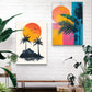 Sunset & Palms Canvas Painting