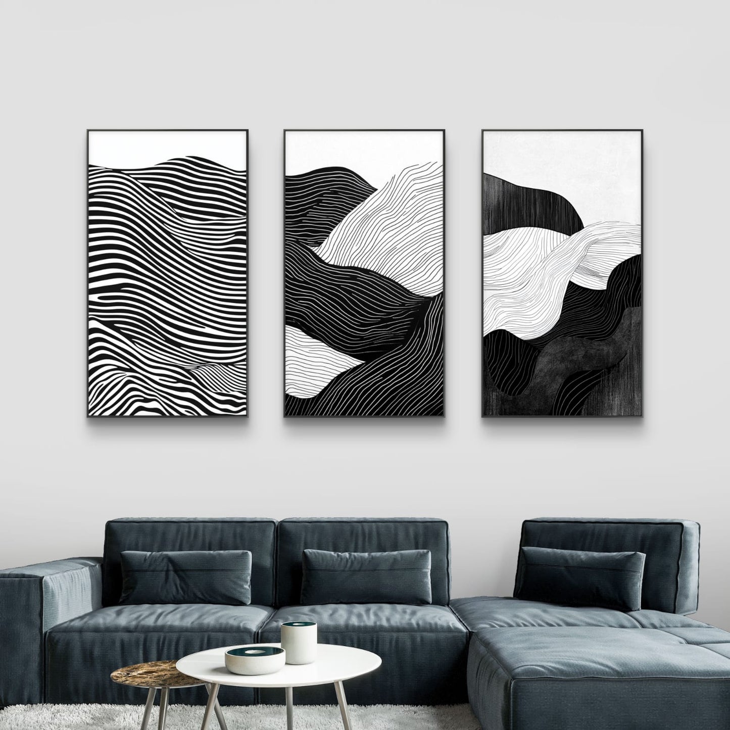 The Threefold Canvas Painting