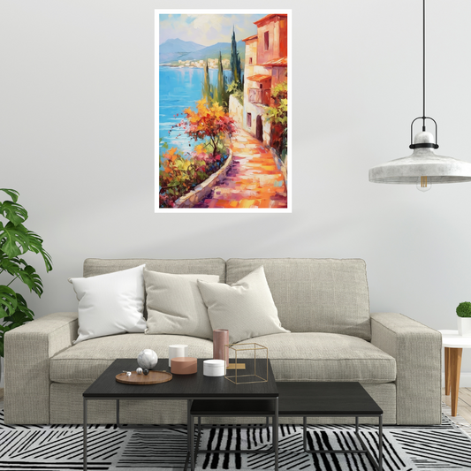 Mediterrainain Serenity Canvas Painting