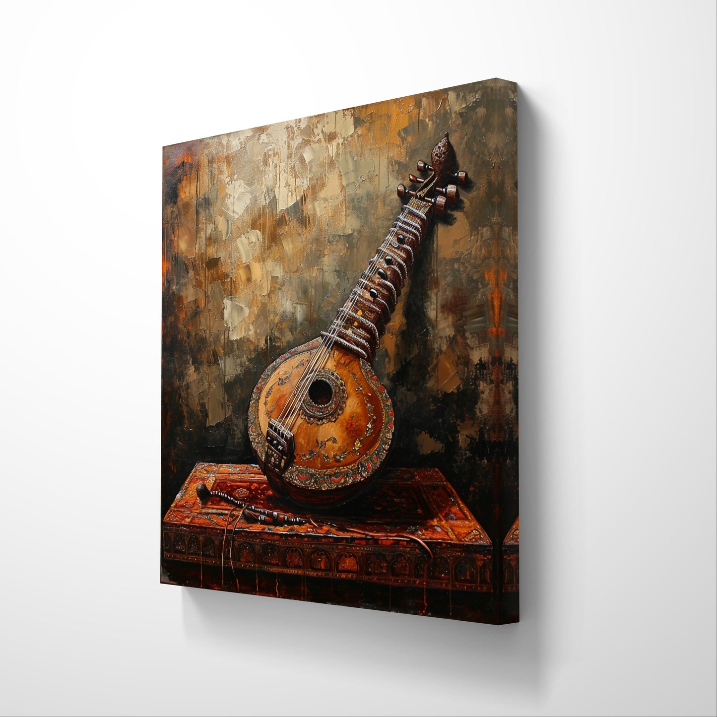 Veena Strings Canvas Painting