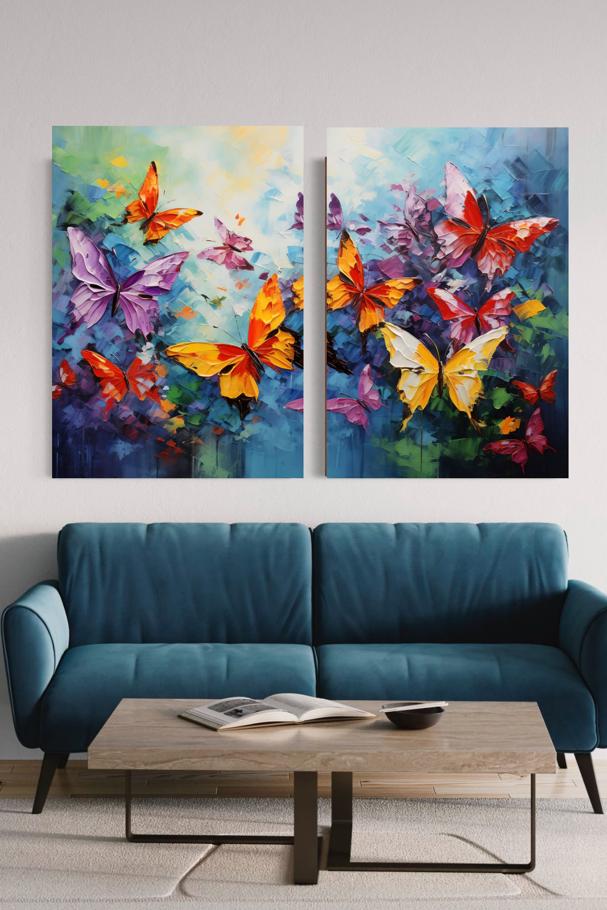 Vivid Wings Canvas Painting