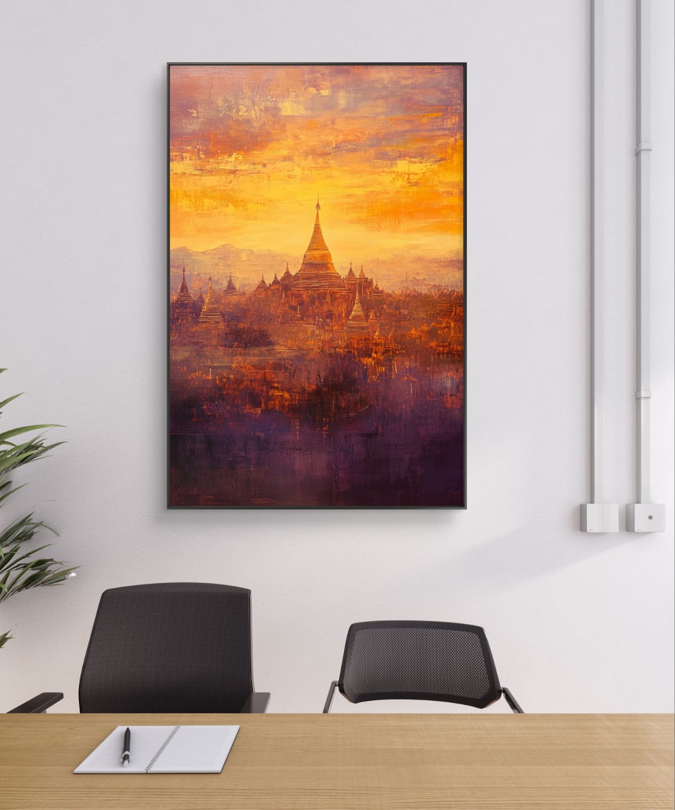 Mystical Bagan Sunrise [Myanmar] Canvas Painting 002