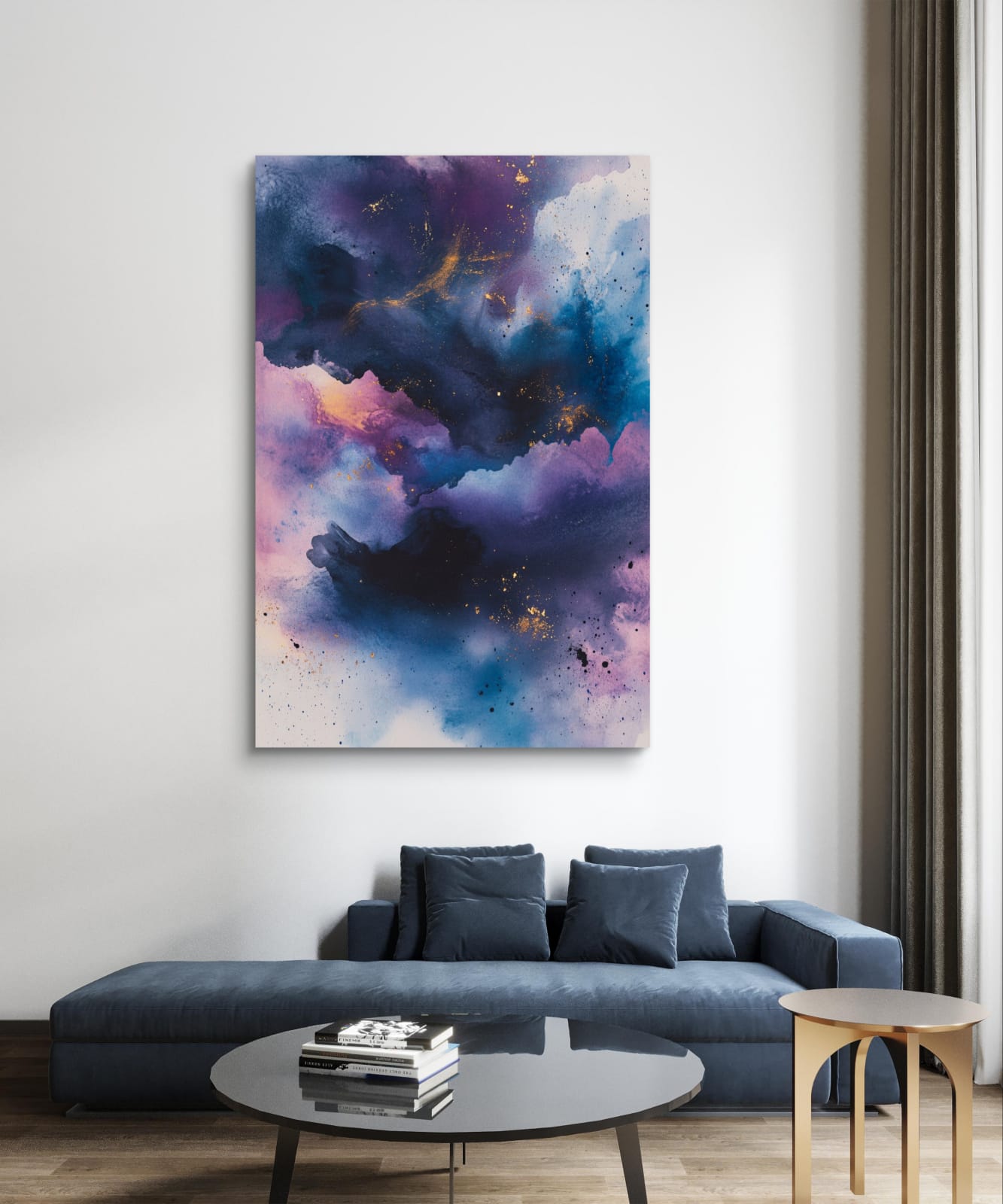 Fluorescent nebula 003 Canvas Painting