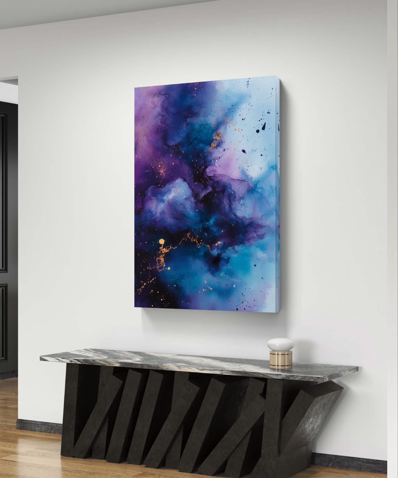 Fluorescent nebula 002 Canvas Painting