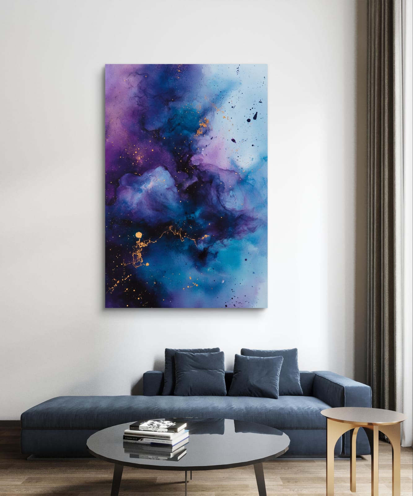 Fluorescent nebula 002 Canvas Painting